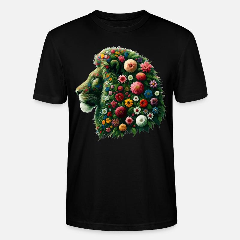 Fleur Mäfer Lion - T-shirt bio CRAFTER Stanley Stella Unisexe - noir