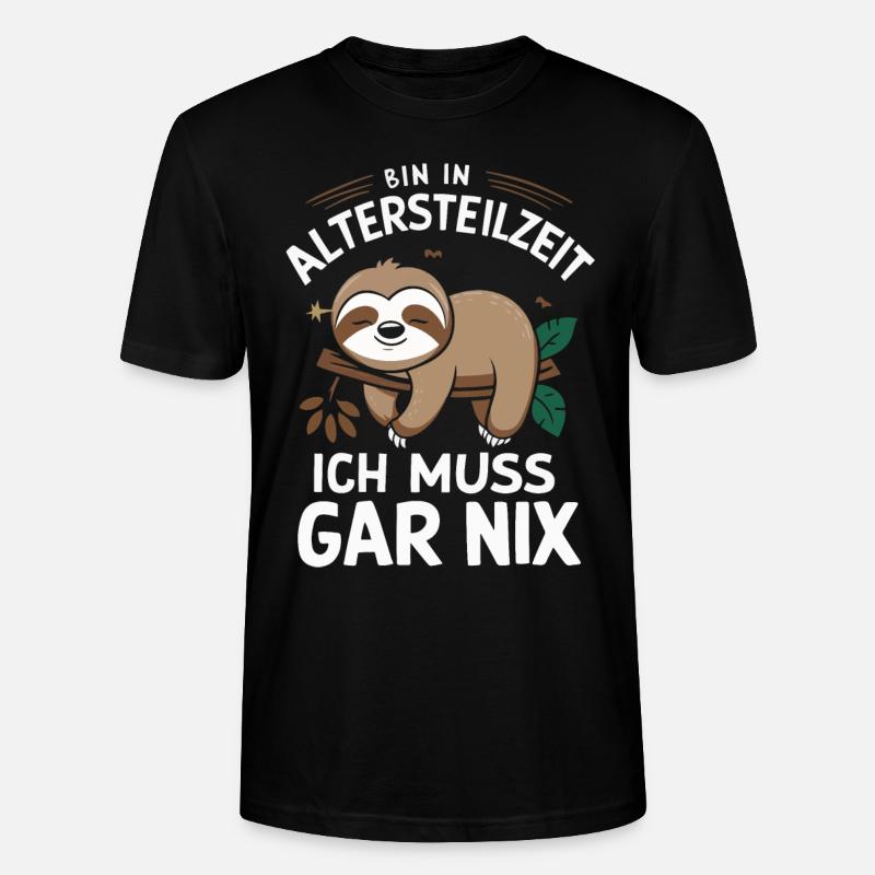 Altersteilzeit ATZ - Stanley/Stella Unisex Bio-T-Shirt CRAFTER - Schwarz