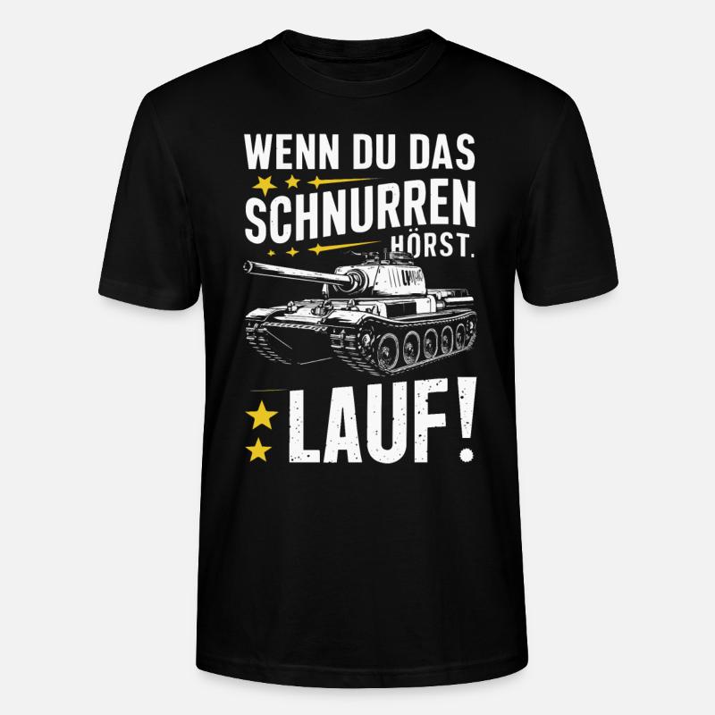 Panzer Kampfpanzer Panzerkampfwagen Panzerfahrer - Stanley/Stella Unisex Bio-T-Shirt CRAFTER - Schwarz