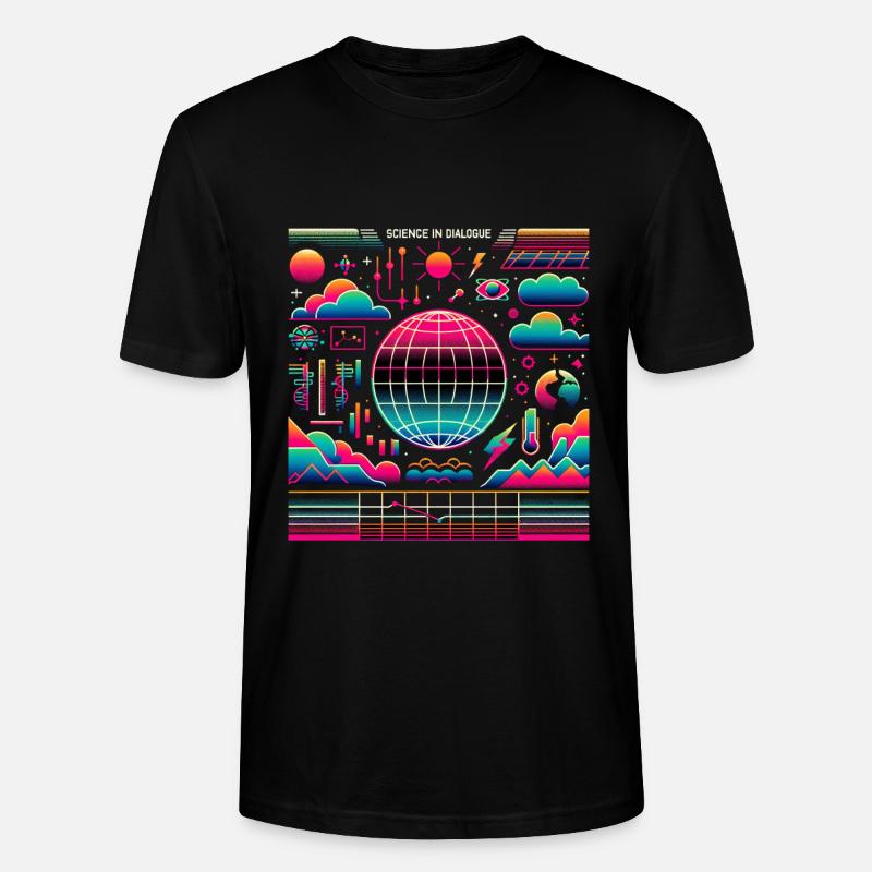 La science en dialogue 2 - T-shirt bio CRAFTER Stanley Stella Unisexe - noir