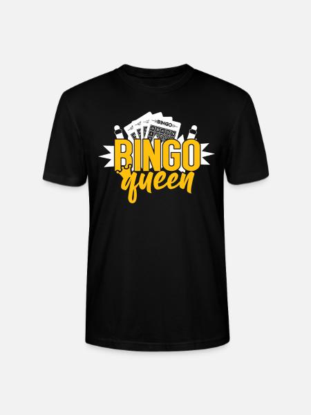 Bingo Player Queen Bingo Queen - Stanley/Stella CRAFTER Unisex Organic T-Shirt - black