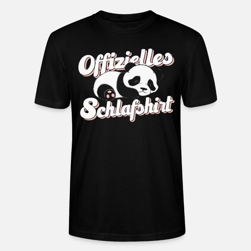Panda Panda Ours Pandas - T-shirt bio CRAFTER Stanley Stella Unisexe - noir