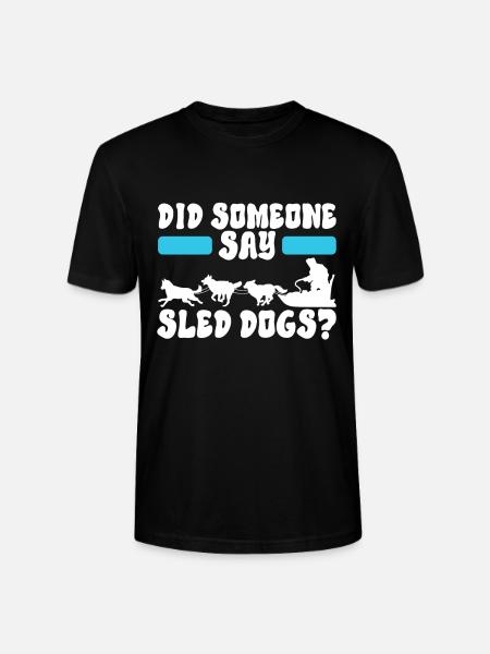 Sledding Sled dogs - Stanley/Stella CRAFTER Unisex Organic T-Shirt - black