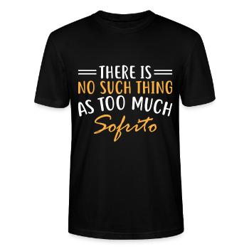 Der er ikke sådan noget som for meget sofrito. - Stanley Stella CRAFTER unisex økologisk-T-shirt - sort - Foran - Alina (178cm) & Michal (187cm)
