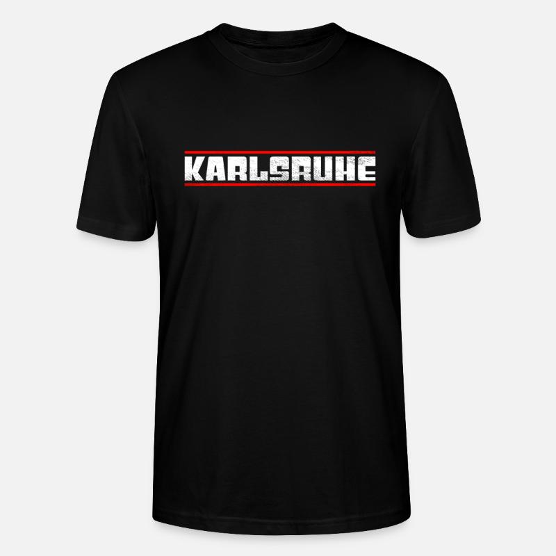 Karlsruhe - Stanley/Stella Unisex Bio-T-Shirt CRAFTER - Schwarz