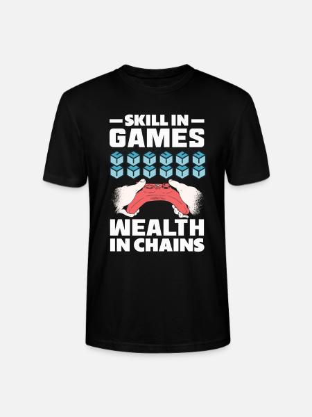 Cryptocurrency Rewards Gaming Blockchain Gamer - Stanley/Stella CRAFTER Unisex Organic T-Shirt - black