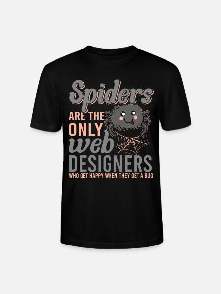 Tarantula Terrarium Amphibian Spider - Stanley/Stella CRAFTER Unisex Organic T-Shirt - black