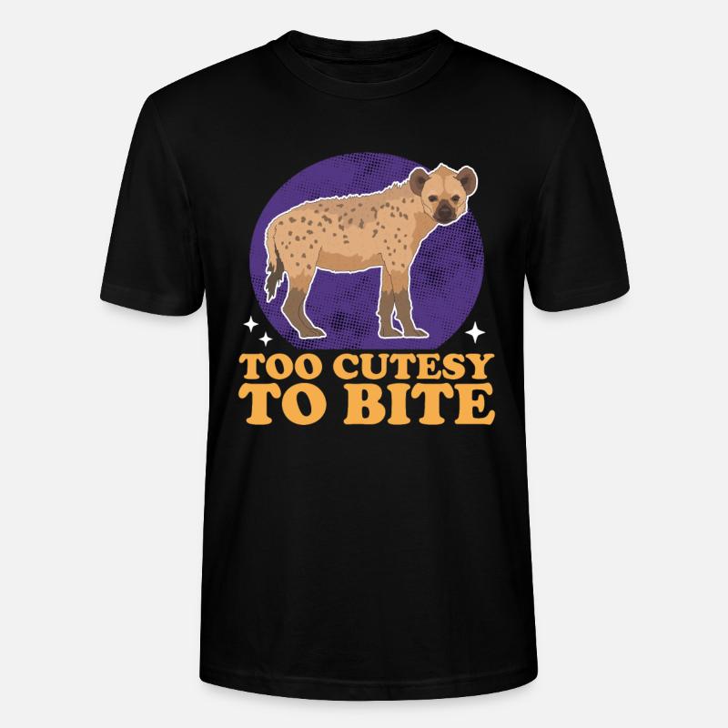 Hyäne Tüpfelhyäne Hyänen Geschenk - Stanley/Stella Unisex Bio-T-Shirt CRAFTER - Schwarz