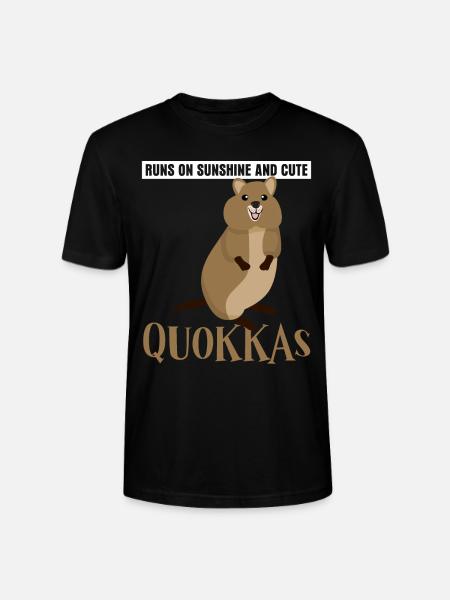 Quokkas Sunshine Quokka - Stanley/Stella CRAFTER Unisex Organic T-Shirt - black