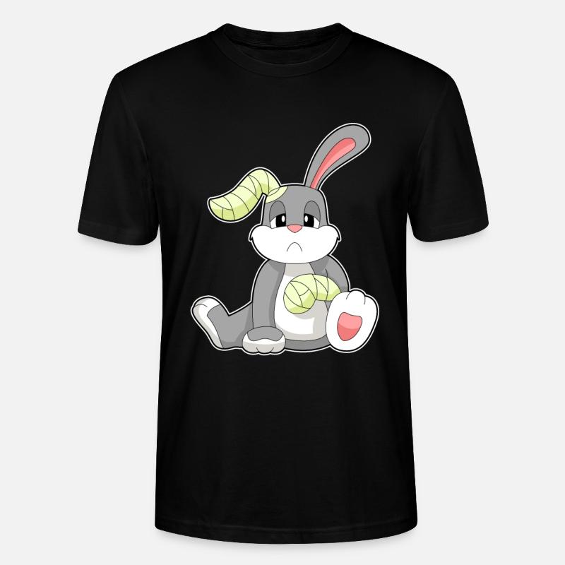 Bandage de lapin - T-shirt bio CRAFTER Stanley Stella Unisexe - noir