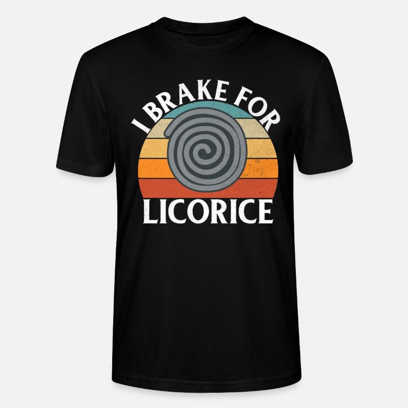 Cadeaux de réglisse - T-shirt bio CRAFTER Stanley Stella Unisexe - noir