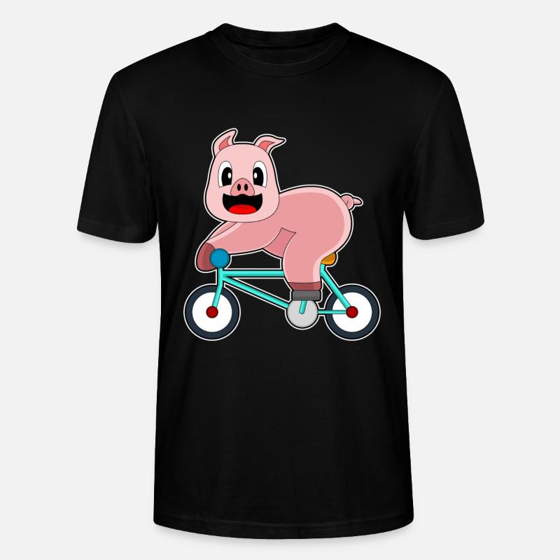 Vélo de cochon - T-shirt bio CRAFTER Stanley Stella Unisexe - noir