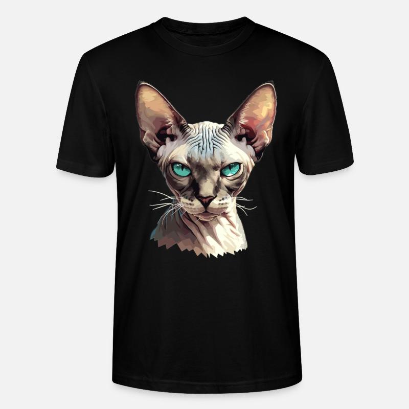 Sphynx Kätzchen Sphynx Katze - Stanley/Stella Unisex Bio-T-Shirt CRAFTER - Schwarz