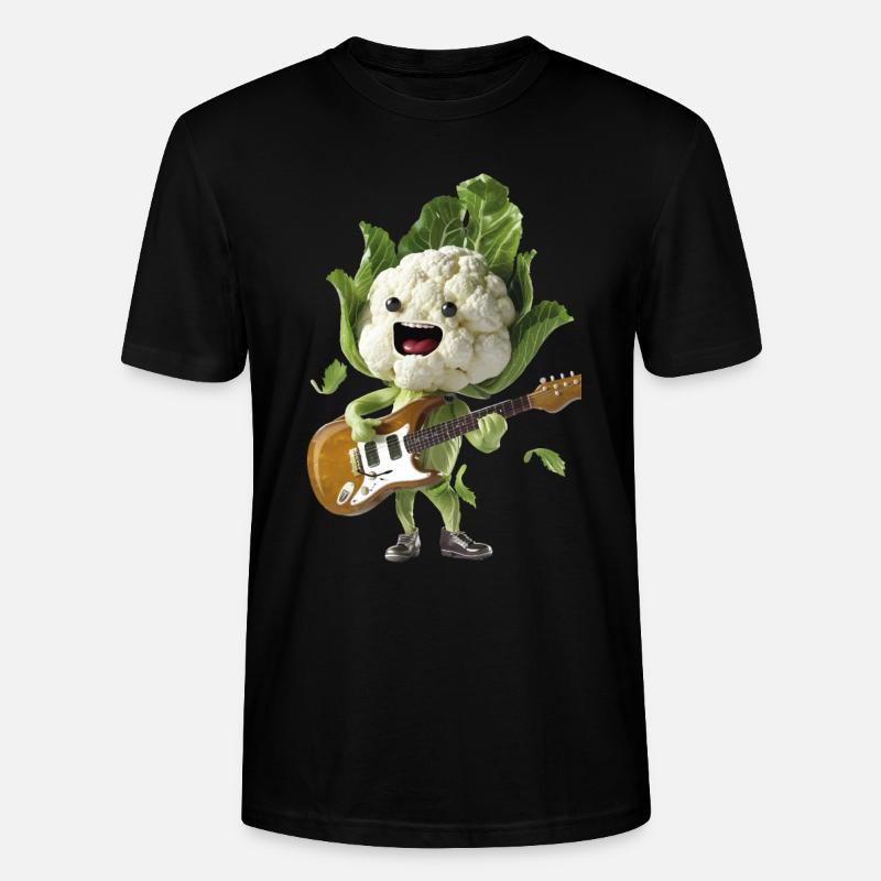 Blumenkohl Gitarre - Stanley/Stella Unisex Bio-T-Shirt CRAFTER - Schwarz
