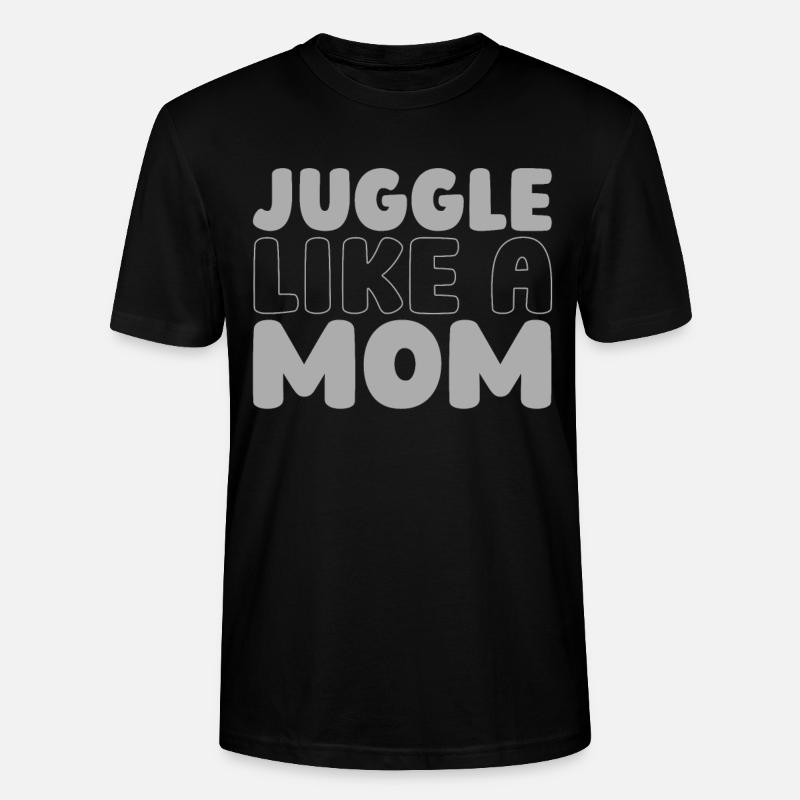 Mama Mutter Jonglieren - Stanley/Stella Unisex Bio-T-Shirt CRAFTER - Schwarz