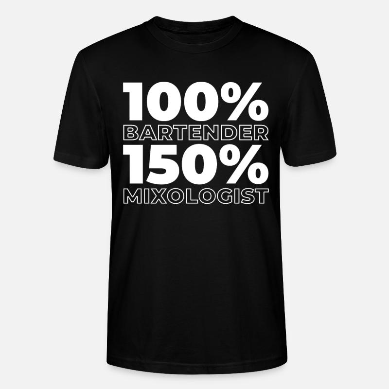 Barkeeper Bartender - Stanley/Stella Unisex Bio-T-Shirt CRAFTER - Schwarz