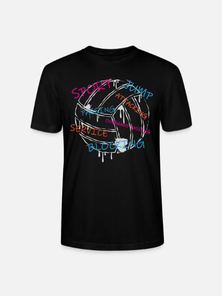 Volleyball - Stanley/Stella CRAFTER Unisex Organic T-Shirt - black