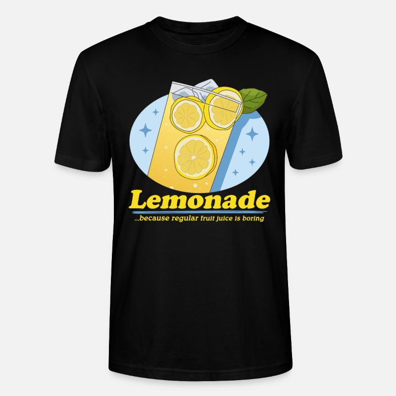Limonade effervescente citron limonade cadeau - T-shirt bio CRAFTER Stanley Stella Unisexe - noir