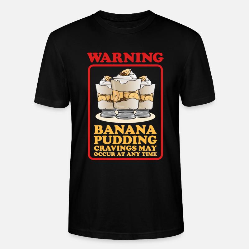 Bananenpudding Bananen-Pudding Geschenk - Stanley/Stella Unisex Bio-T-Shirt CRAFTER - Schwarz