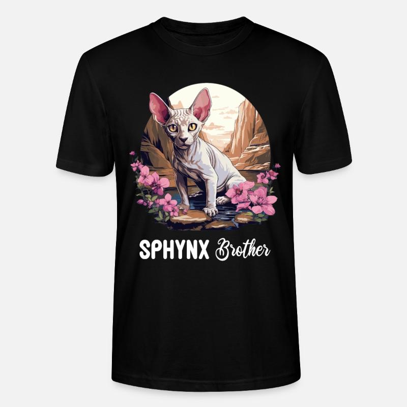 Sphynx Kätzchen Sphynx Katze - Stanley/Stella Unisex Bio-T-Shirt CRAFTER - Schwarz