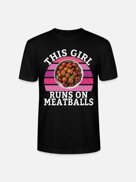 Meatball Lovers Gifts - Stanley/Stella CRAFTER Unisex Organic T-Shirt - black