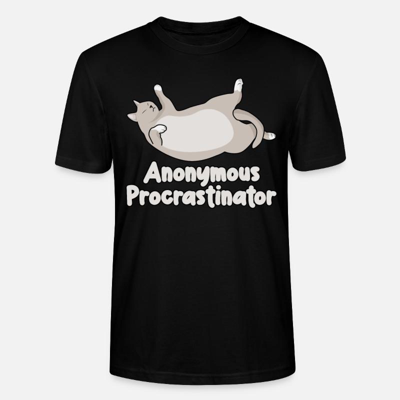 Cat Procrastinators Procrastinating Cats - Stanley/Stella Unisex Bio-T-Shirt CRAFTER - Schwarz