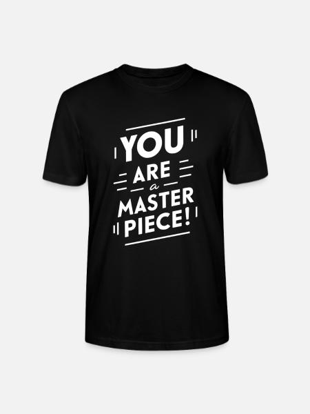 You Are a Masterpiece Motivation - Stanley/Stella CRAFTER Unisex Organic T-Shirt - black