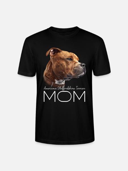 American Staffordshire Terrier Mamma - Ekologisk T-shirt CRAFTER unisex från Stanley/Stella - svart