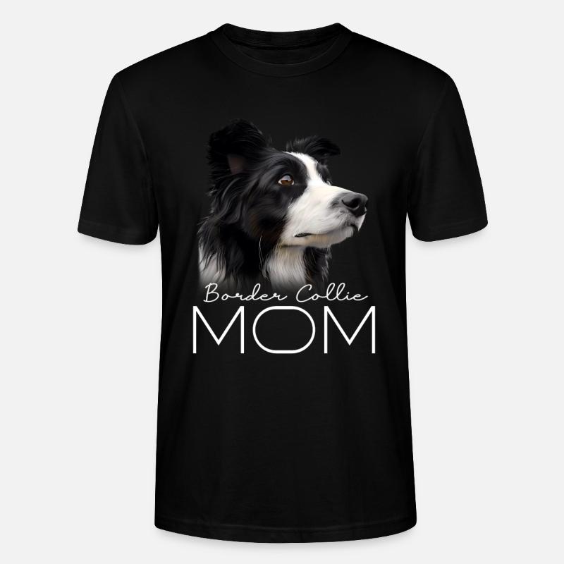 Border Collie Mama - Stanley/Stella Unisex Bio-T-Shirt CRAFTER - Schwarz