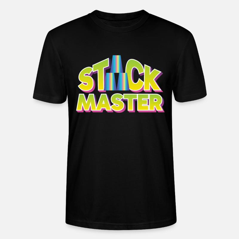 Cup Stacking Stack Master - Stanley/Stella Unisex Bio-T-Shirt CRAFTER - Schwarz