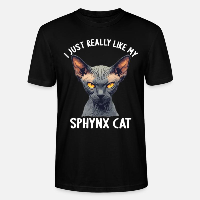 Sphynx Kätzchen Sphynx Katze - Stanley/Stella Unisex Bio-T-Shirt CRAFTER - Schwarz