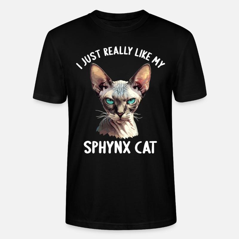 Sphynx Kätzchen Sphynx Katze - Stanley/Stella Unisex Bio-T-Shirt CRAFTER - Schwarz