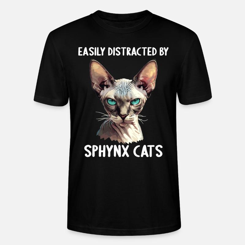 Sphynx Kätzchen Sphynx Katze - Stanley/Stella Unisex Bio-T-Shirt CRAFTER - Schwarz