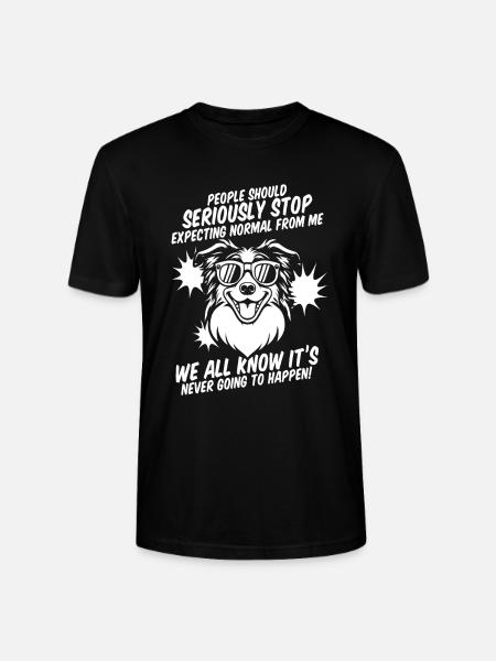 Border Collie - T-shirt bio CRAFTER Stanley Stella Unisexe - noir