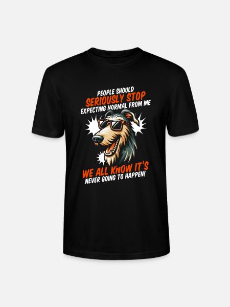 Irish wolfhound - Stanley/Stella CRAFTER Unisex Organic T-Shirt - black
