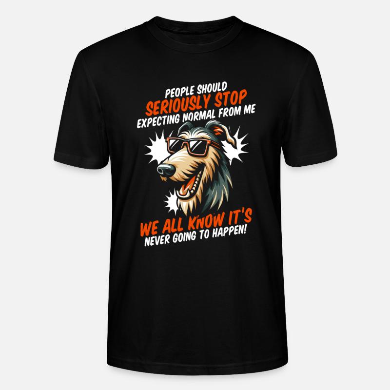 Irischer Wolfshund - Stanley/Stella Unisex Bio-T-Shirt CRAFTER - Schwarz