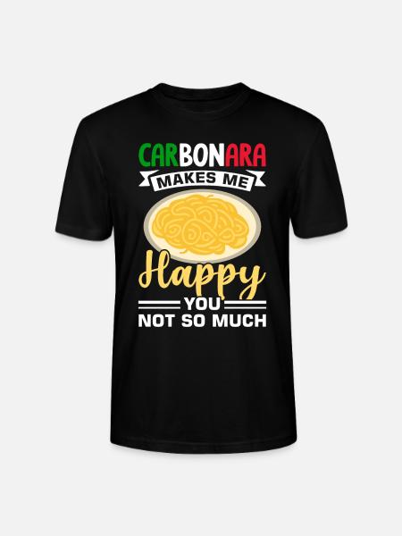 Italy Carbonara Pasta - Stanley/Stella CRAFTER Unisex Organic T-Shirt - black