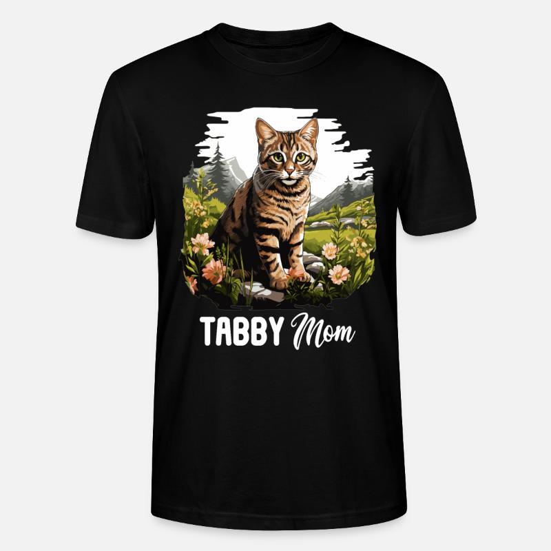 Tabby Kitten Tabby Cat - Stanley/Stella CRAFTER Unisex Organic T-Shirt - black
