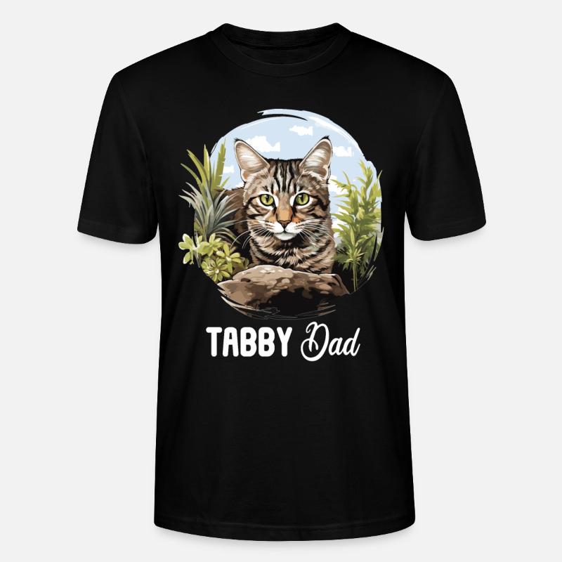 Tabby Kitten Tabby Cat - Stanley/Stella CRAFTER Unisex Organic T-Shirt - black
