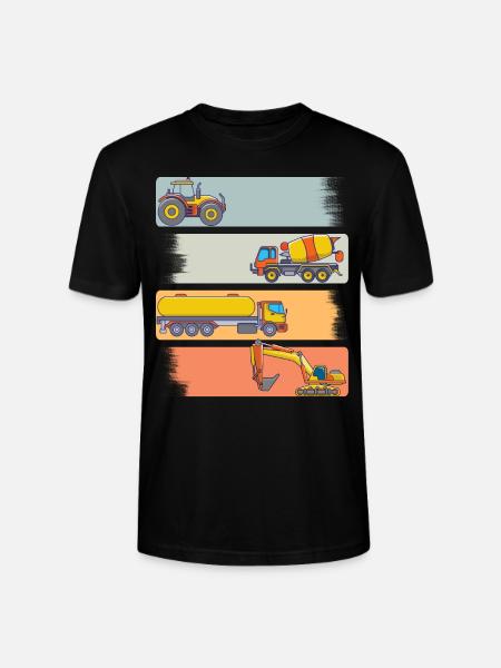 Traktor Lkw Bagger .... - Stanley/Stella Unisex Bio-T-Shirt CRAFTER - Schwarz