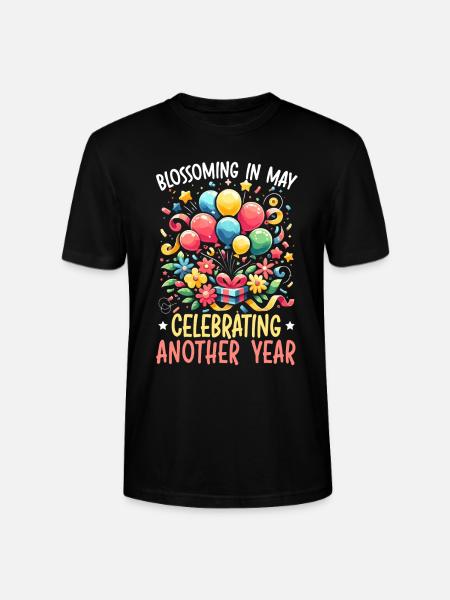 Happy Birthday, Celebrating Bday party, - Stanley/Stella CRAFTER Unisex Organic T-Shirt - black