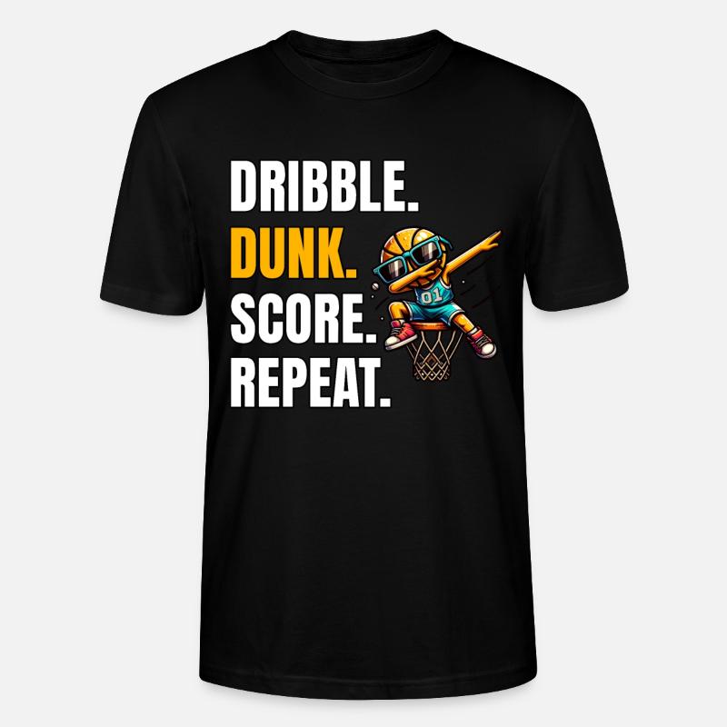 Basketball Sprüche - Stanley/Stella Unisex Bio-T-Shirt CRAFTER - Schwarz
