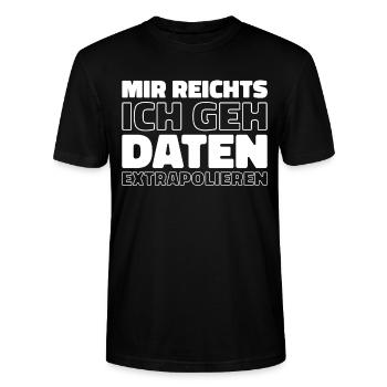Data Science Data Analyst - Stanley/Stella Unisex Bio-T-Shirt CRAFTER - Schwarz - Vorne - Alina (178cm) & Michal (187cm)