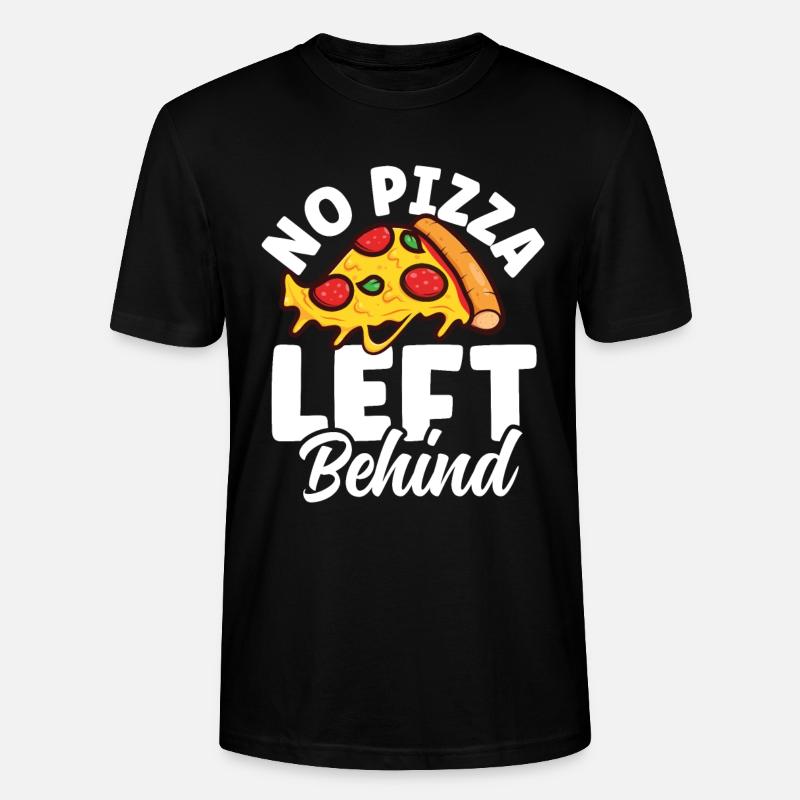 No Pizza Left Behind - Stanley/Stella Unisex Bio-T-Shirt CRAFTER - Schwarz