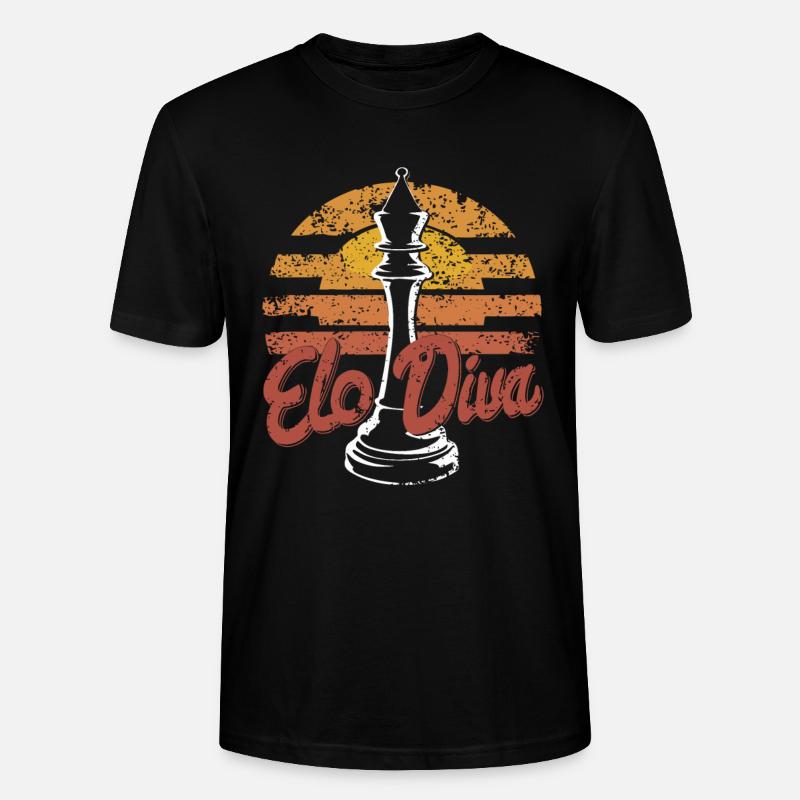 Échecs - T-shirt bio CRAFTER Stanley Stella Unisexe - noir