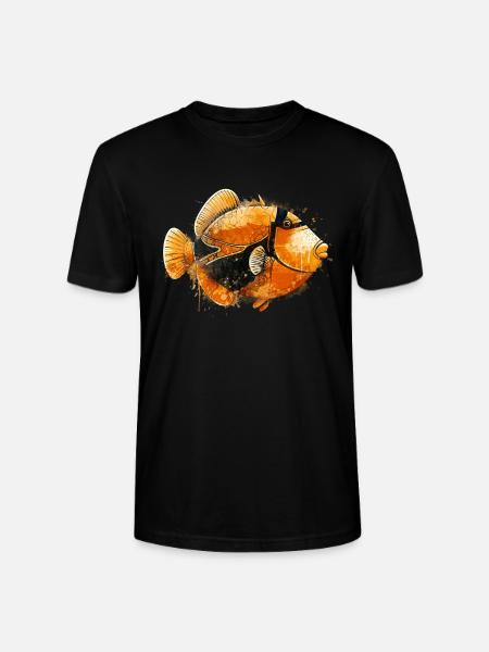 Humuhumunukunukuapua'a Hawaiian Reef Triggerfish - Stanley Stella CRAFTER unisex økologisk-T-shirt - sort