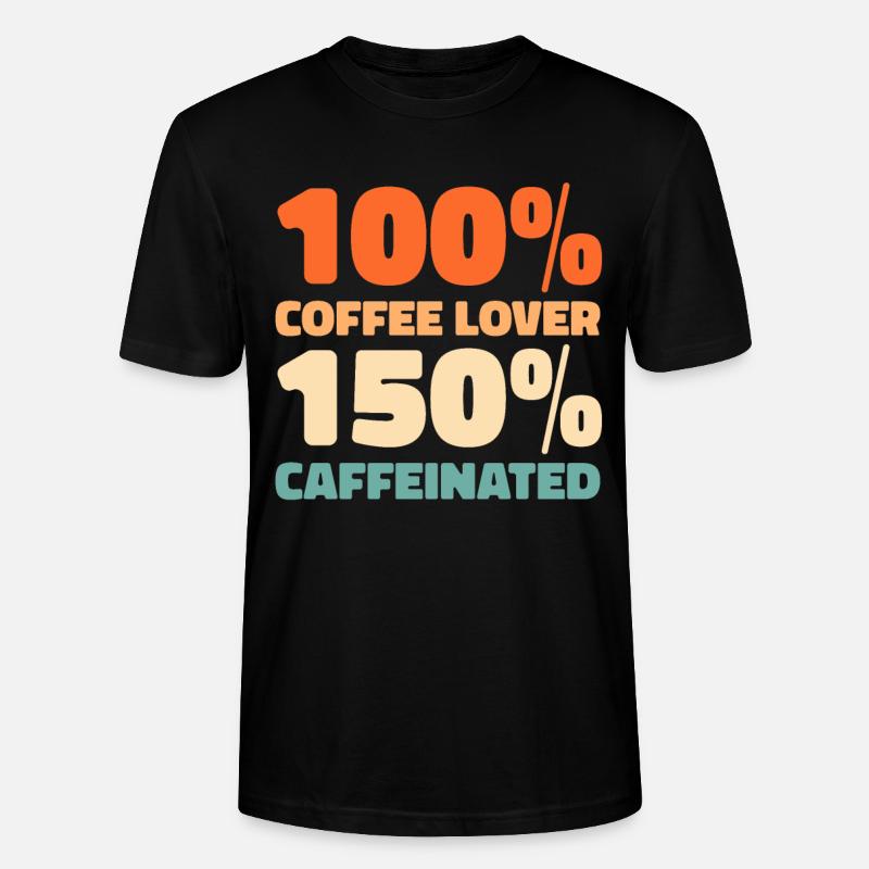 Kaffee Cafe - Stanley/Stella Unisex Bio-T-Shirt CRAFTER - Schwarz
