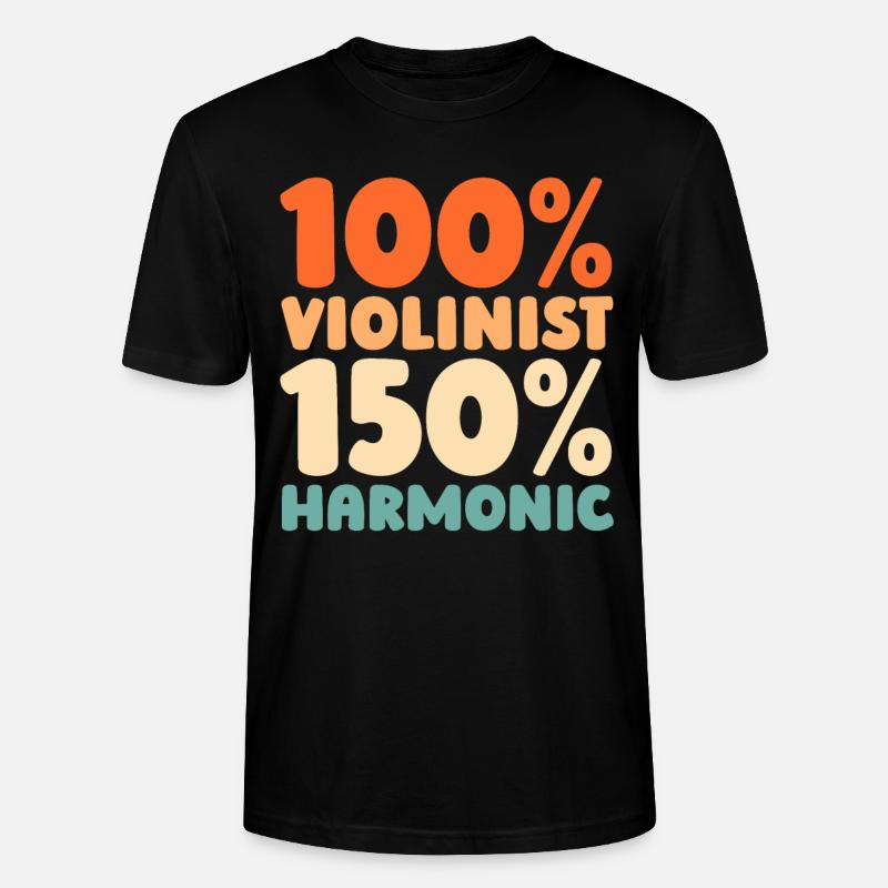 Violon Violon - T-shirt bio CRAFTER Stanley Stella Unisexe - noir