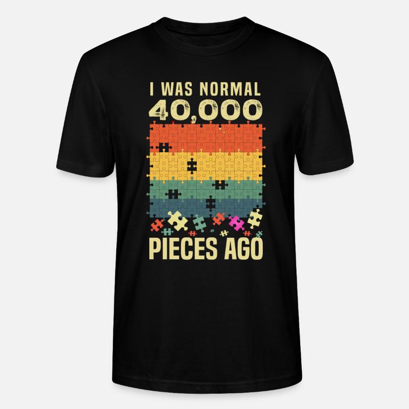 Puzzle - Stanley/Stella Unisex Bio-T-Shirt CRAFTER - Schwarz
