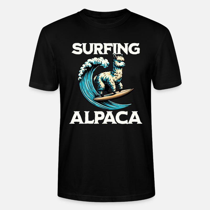 Surf Alpaga - T-shirt bio CRAFTER Stanley Stella Unisexe - noir